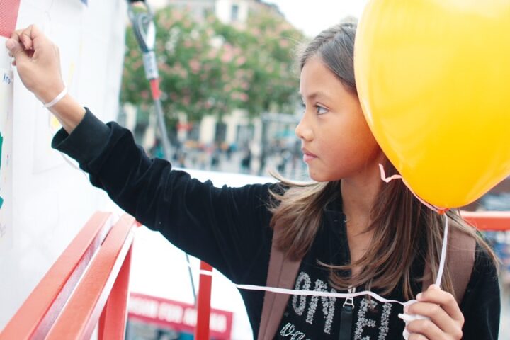 Unsere Straßenaktion 2013 zum 1. Deutschen Entwicklungstag._©GEMEINSAM MIT AFRIKA/Trappe