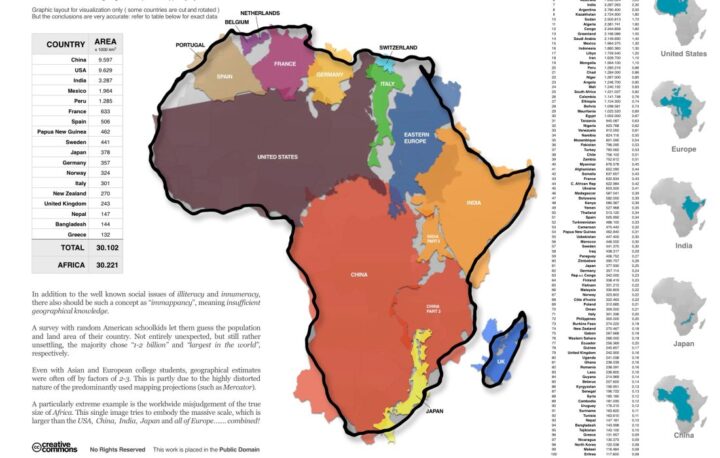 So groß ist Afrika wirklich