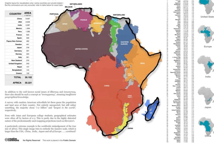 So groß ist Afrika wirklich