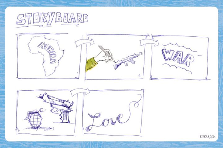 Illustration Aktionstipp Lernvideo ©Rebecca Hildenhagen / GEMEINSAM MIT AFRIKA