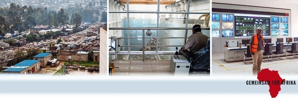 Reppie - Afrikas erste Müllverbrennungsanlage in Addis Abeba, Äthiopien.