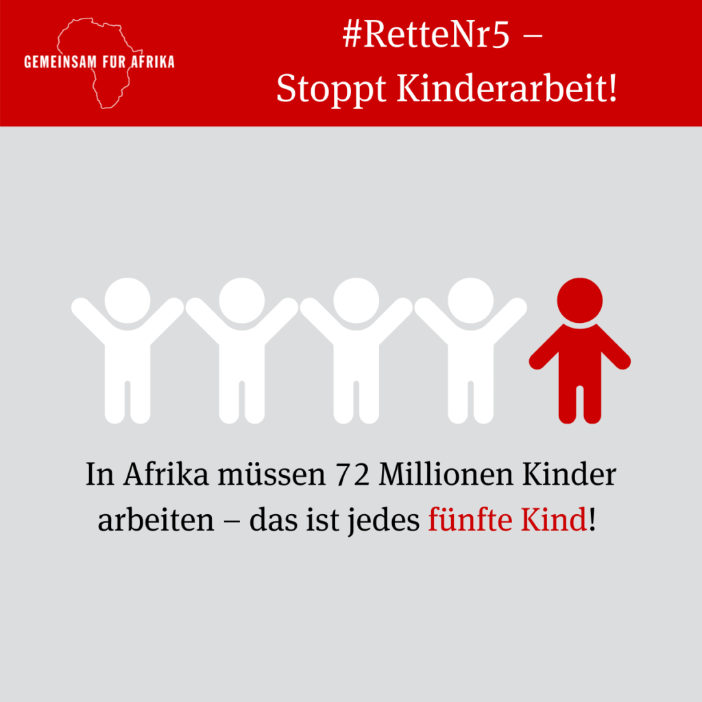 Jedes fünfte Kind in Afrika leidet unter Kinderarbeit