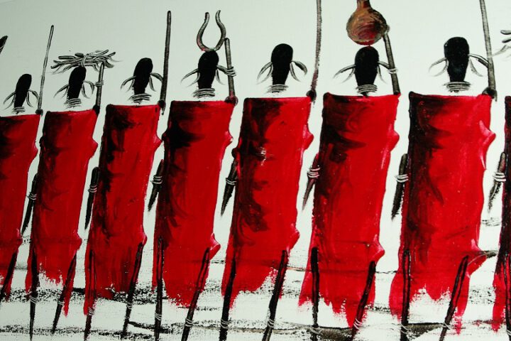 Gemälde mit Massais_©Pixabay