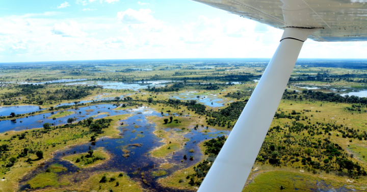 Okavango Delta Luftaufnahme (by CANVA)