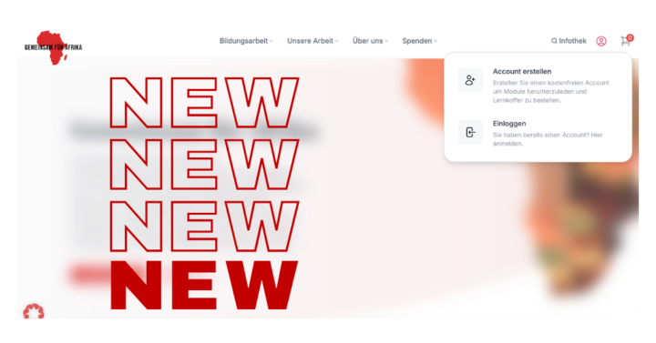 Gemeinsam mit Afrika hat eine neue Webseite