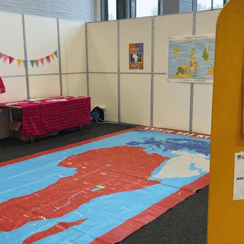 Der Stand von Gemeinsam mit Afrika auf dem benbi-Mitmachwochenende zum Thema 